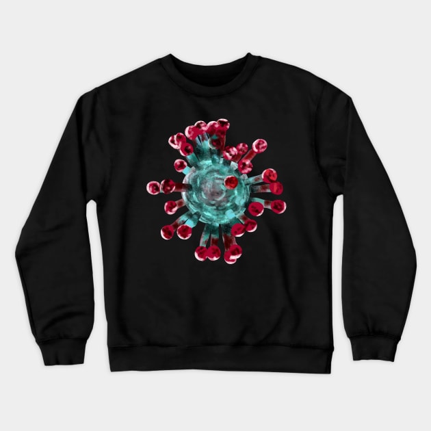 Coronavirus Crewneck Sweatshirt by sparkling-in-silence